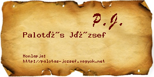Palotás József névjegykártya