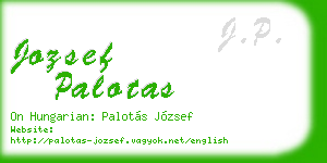 jozsef palotas business card